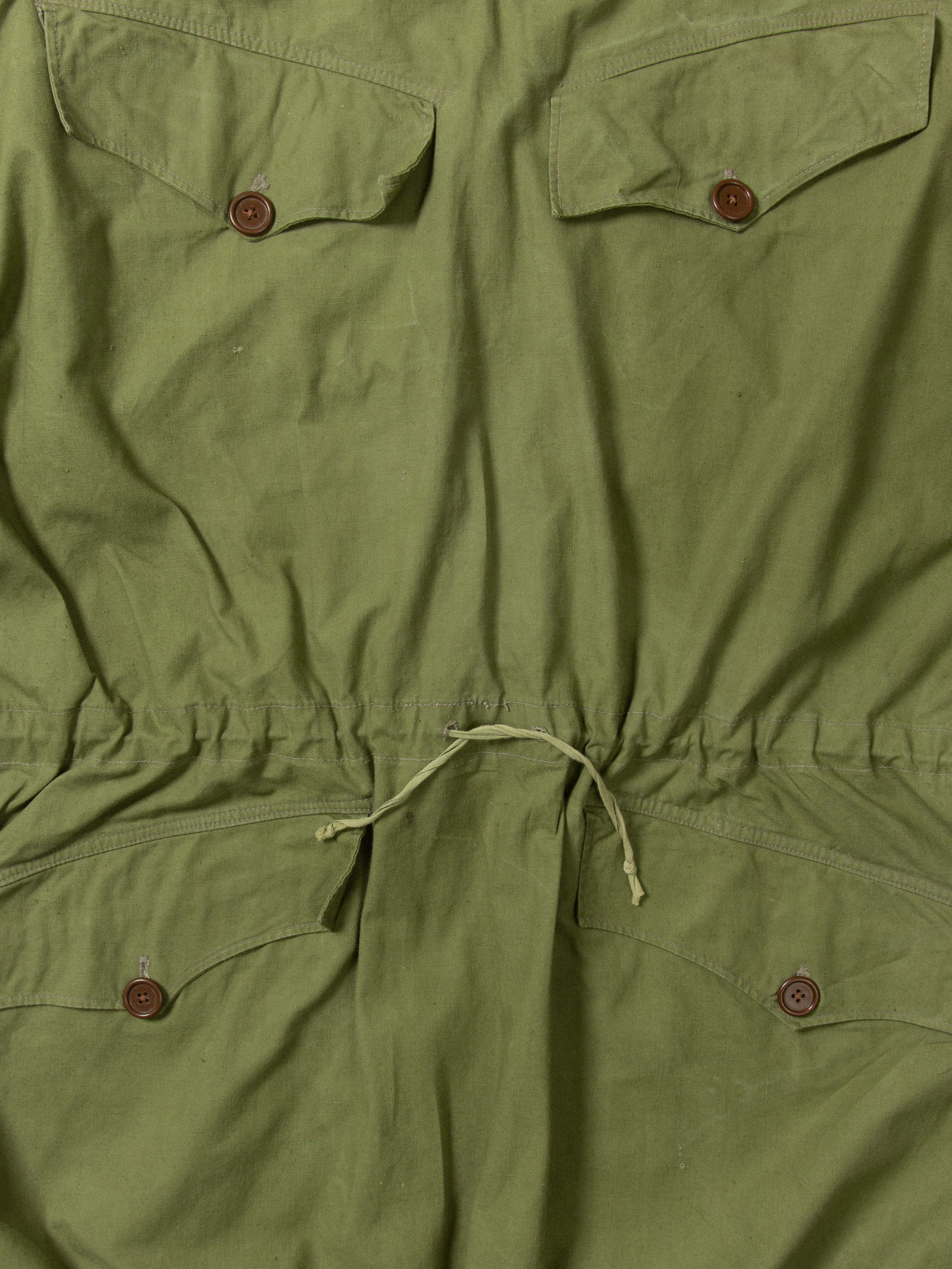 Vtg 1950s French Army Smock (M)