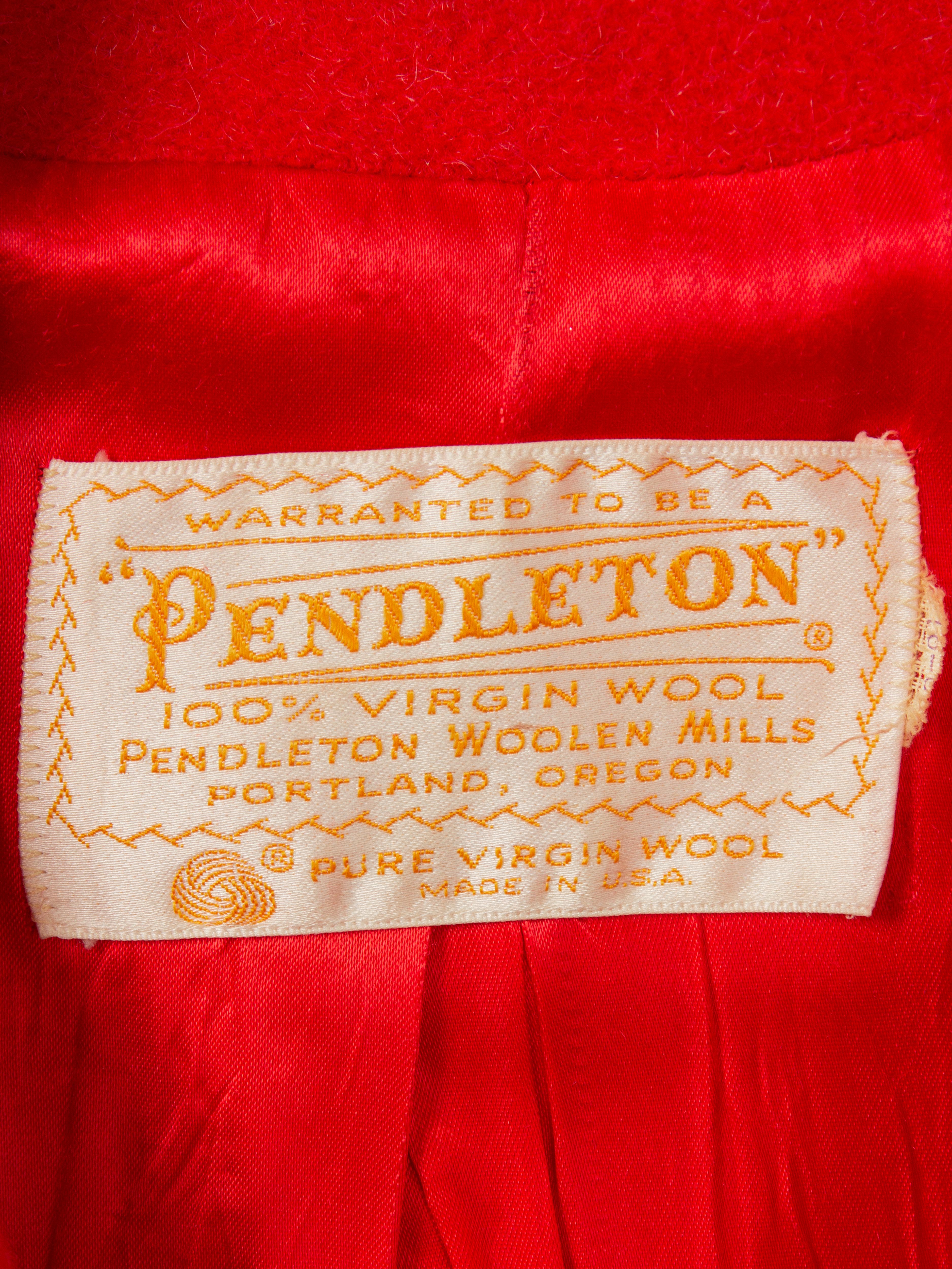 Vtg 1940s Pendleton Wool Coat - Made in USA (S) – Broadway & Sons