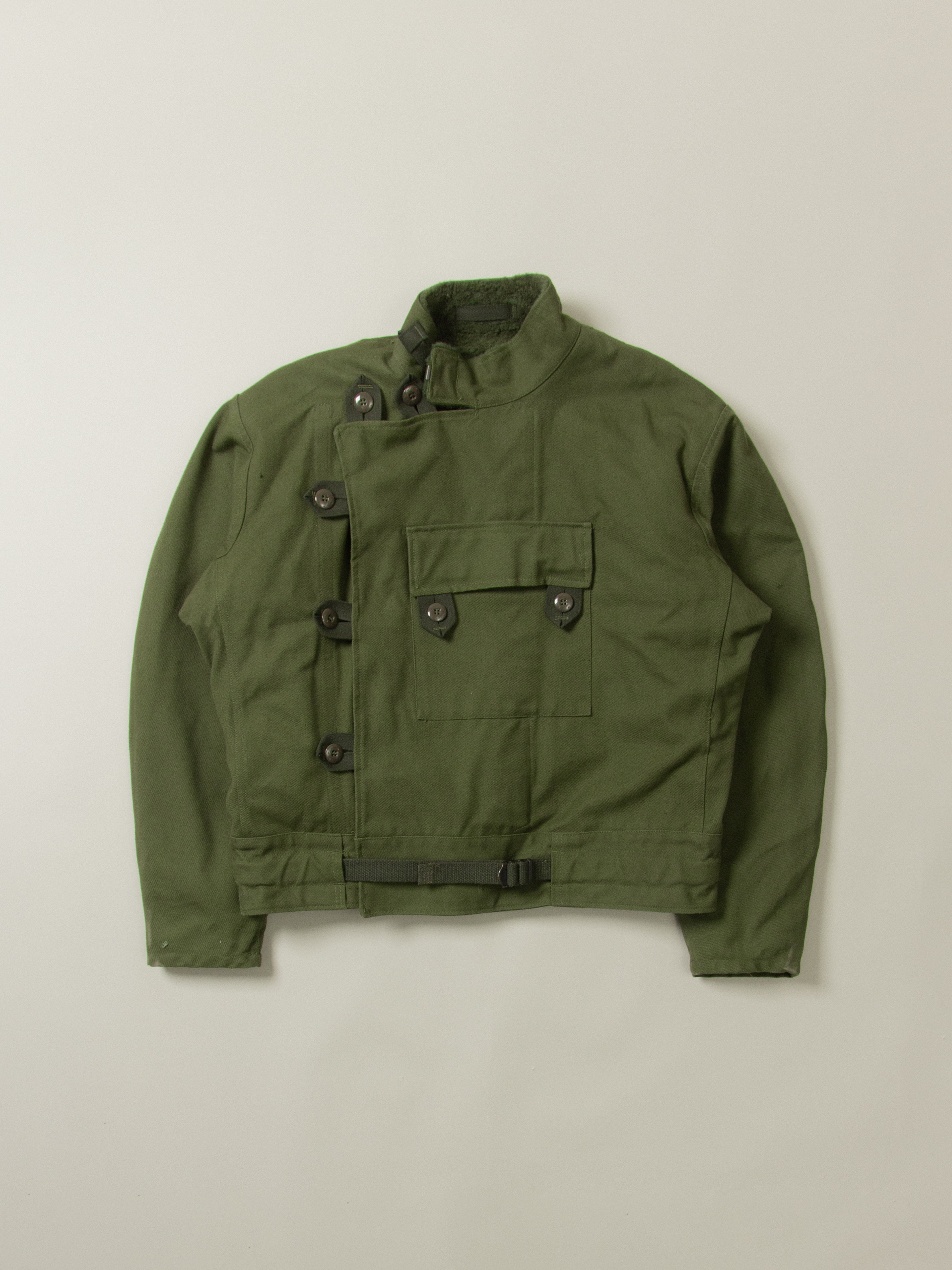 Vtg Deadstock 1960s Swedish Army Motorcycle Dispatch Jacket (XL)