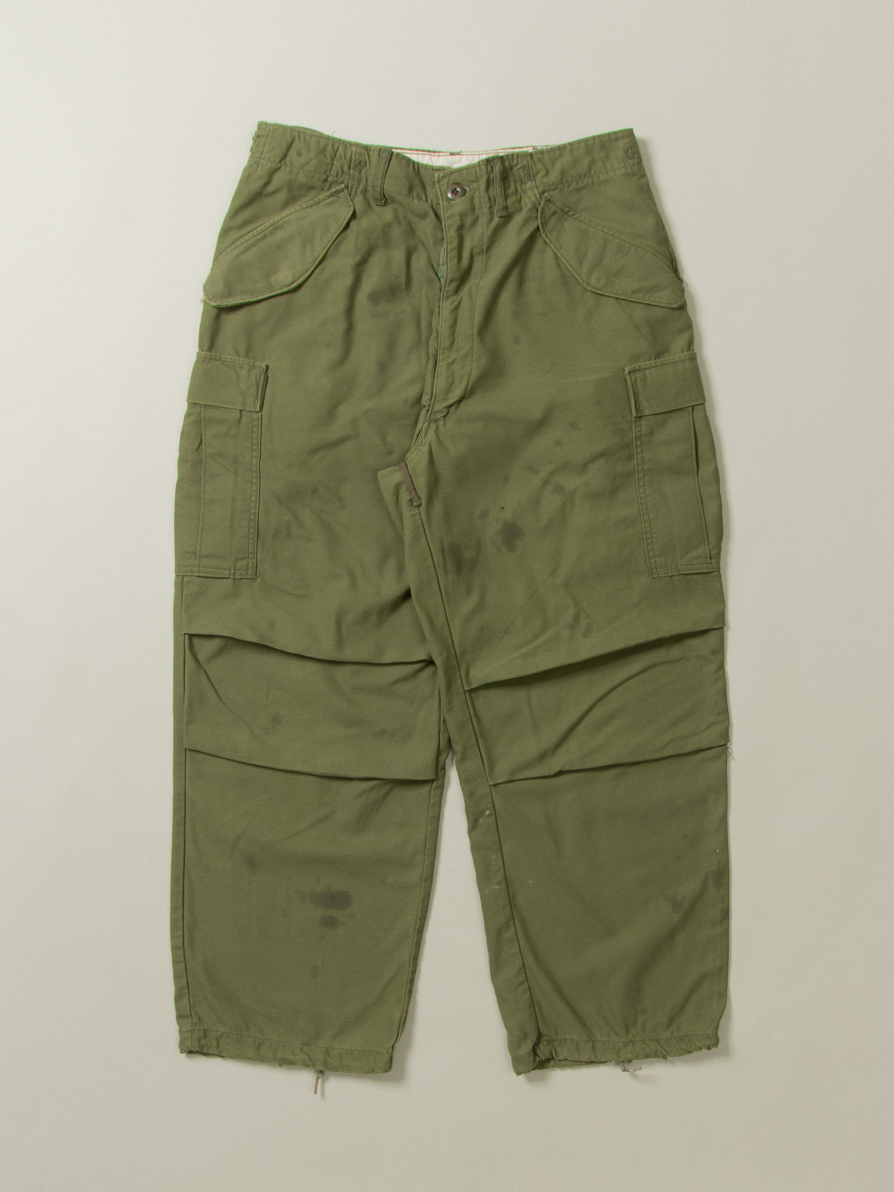 70s US ARMY M65 Field Trousers over pant-