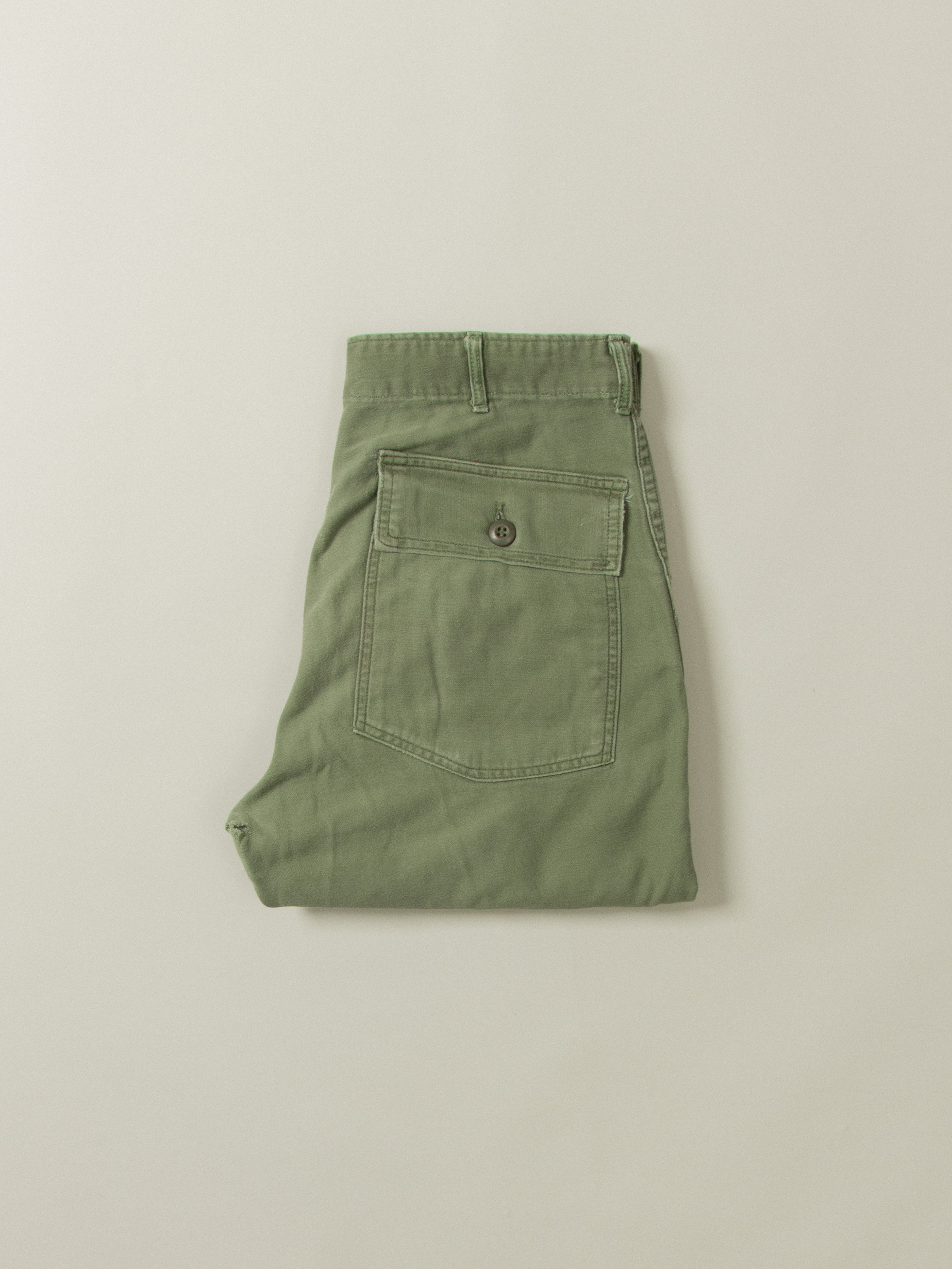 Vtg 1970s US Army OG-107 Fatigue Trousers (32x30)