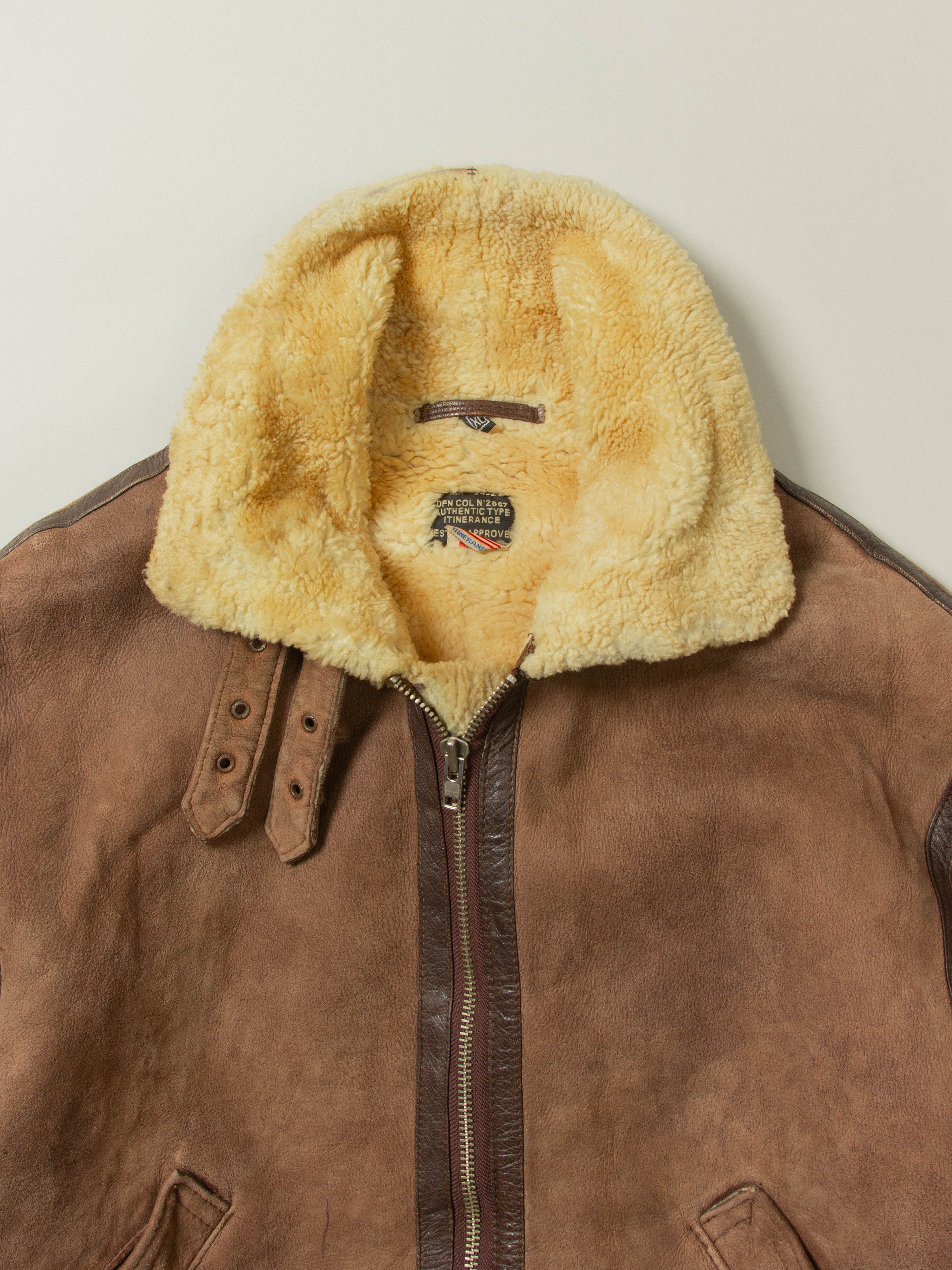 Vtg Itinerance B-3 Shearling Jacket - Made in France (L ...