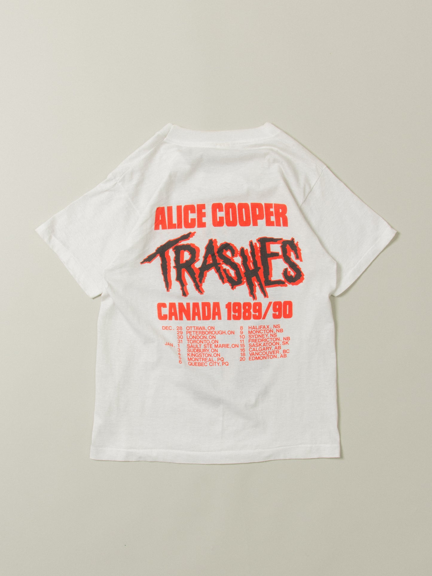 Vtg 1990s Alice Cooper Trashes The World Tour Canada (M)