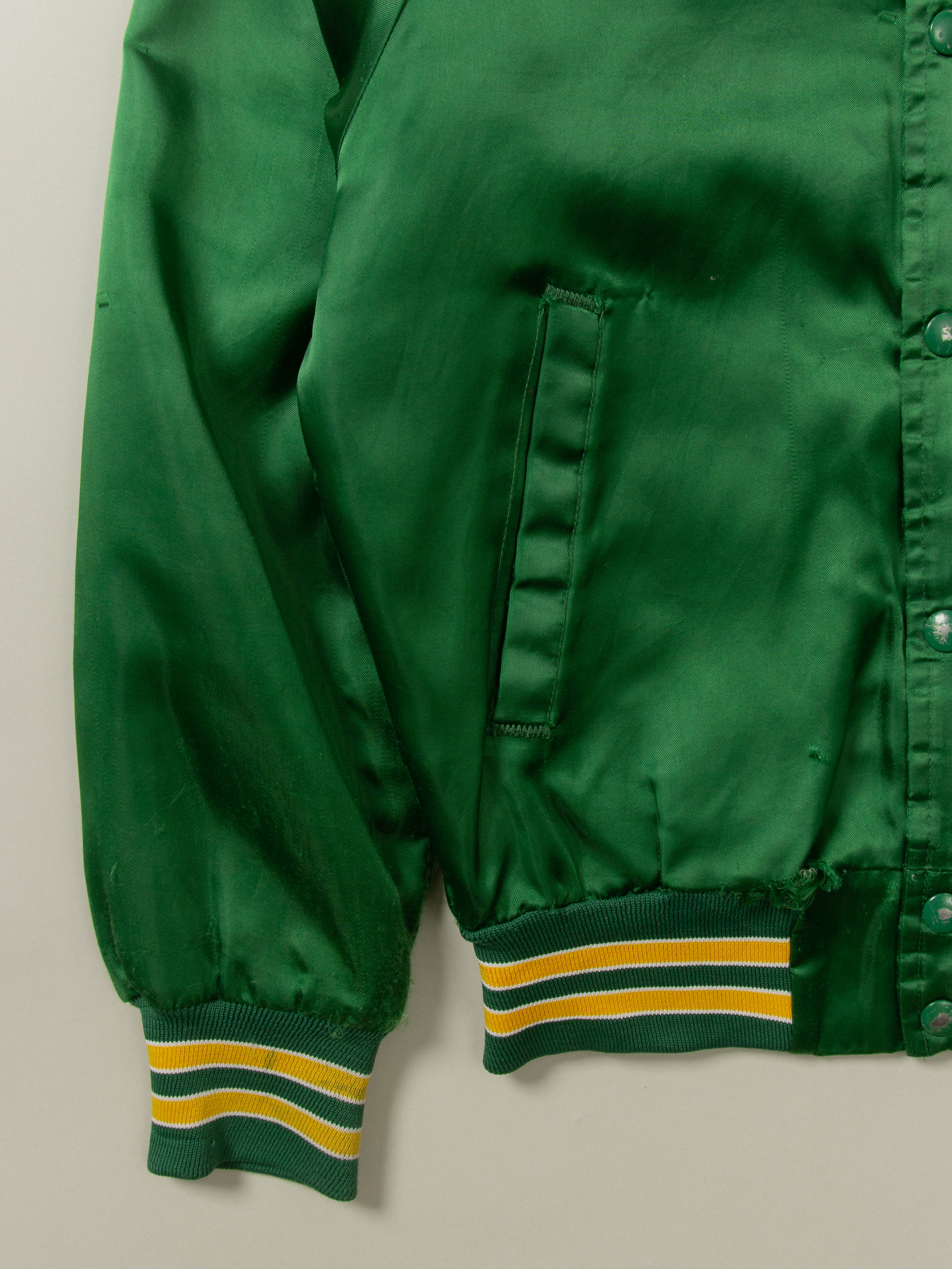 Vtg 1990s Green Bay Packers Nylon Sports Jacket - Made in USA (XS)