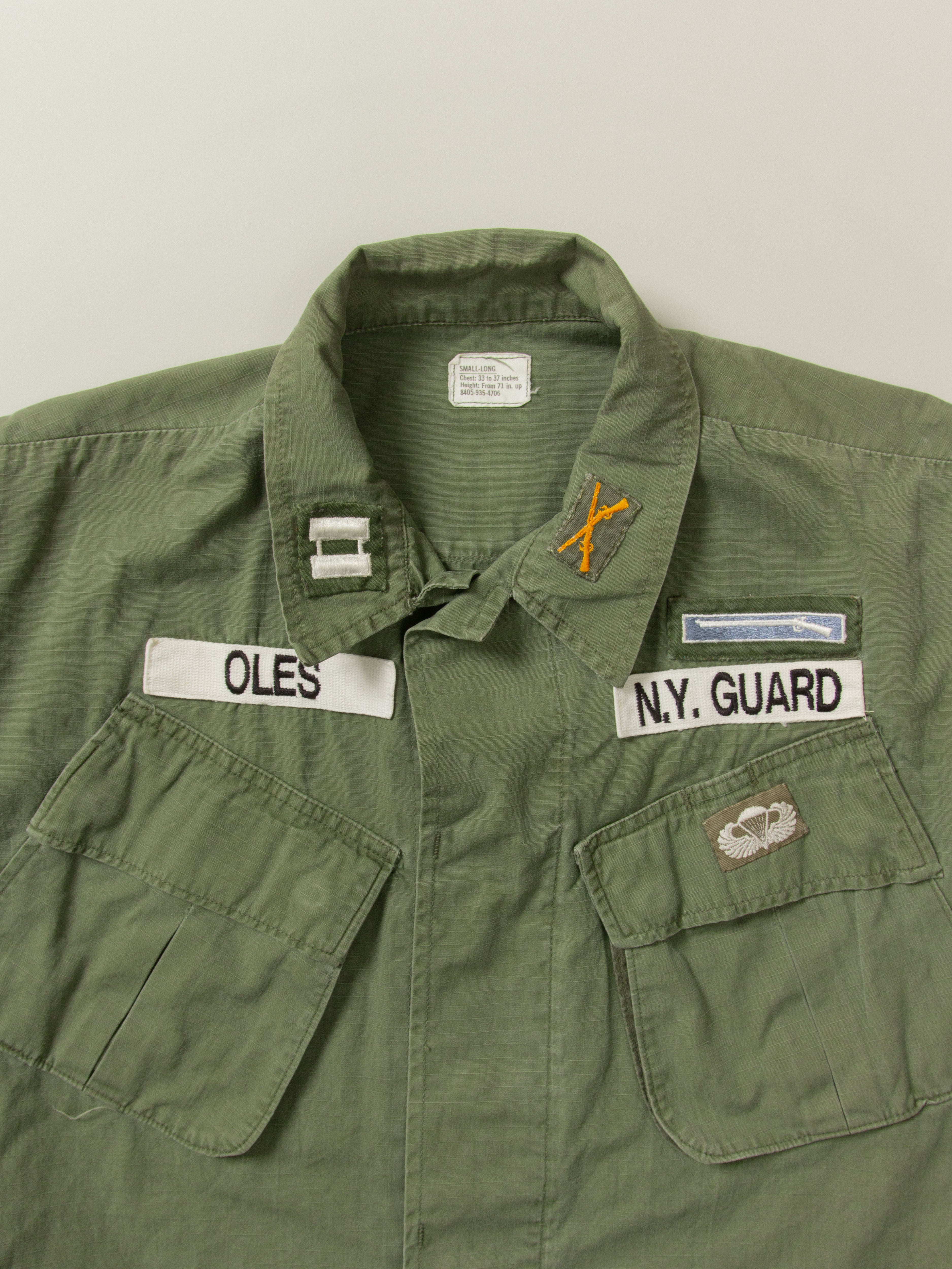 Vtg 1968 US Army OG-107 Vietnam Jungle Jacket (S-Long) – Broadway