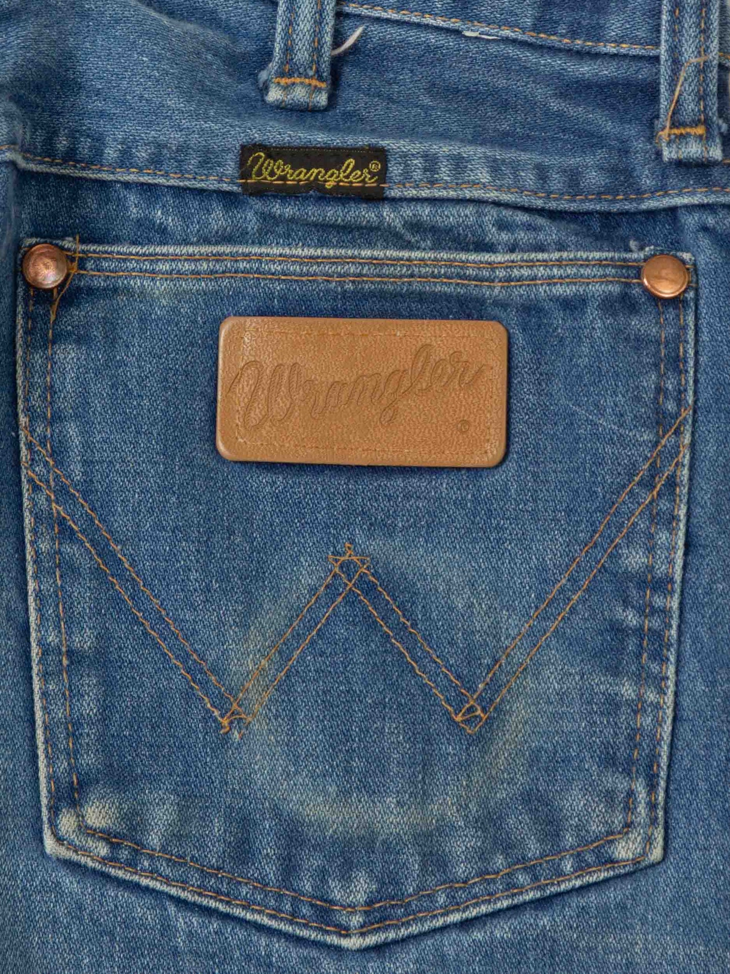 Vtg 1970s Wrangler Bootcut Denim Trousers (28x36)