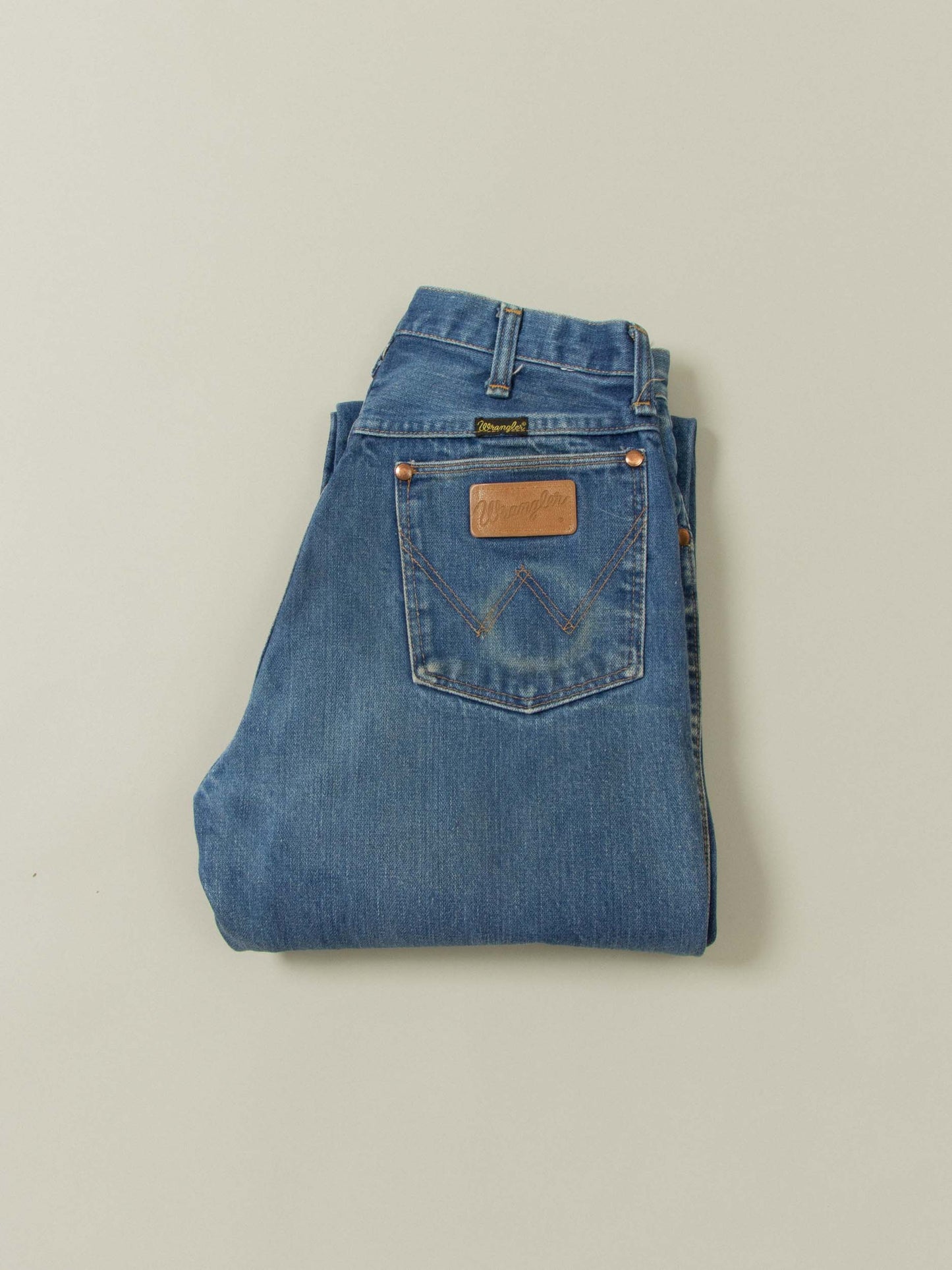 Vtg 1970s Wrangler Bootcut Denim Trousers (28x36)