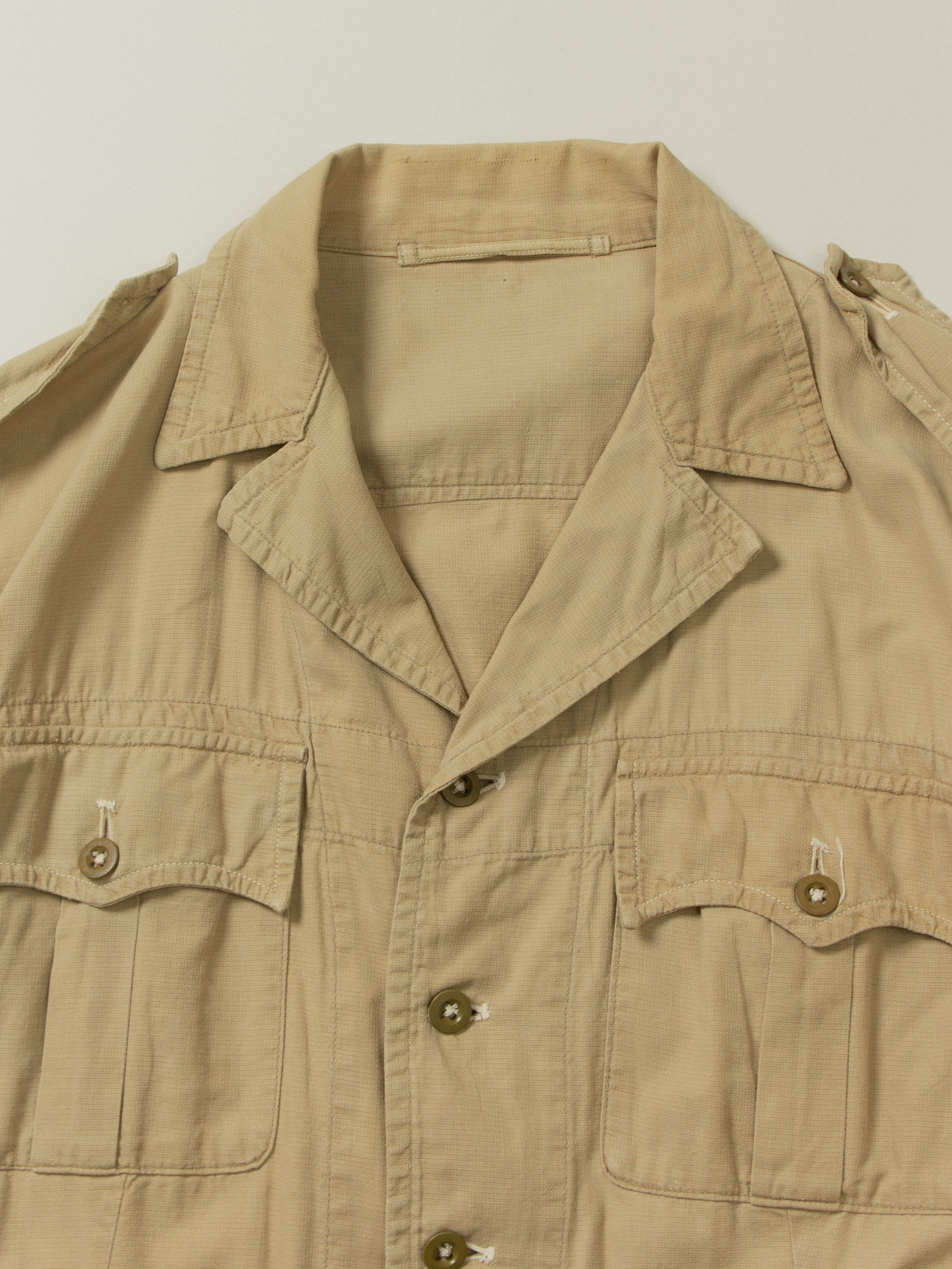 Vtg 1950s British Army Aertex Bush Jacket (L) – Broadway & Sons