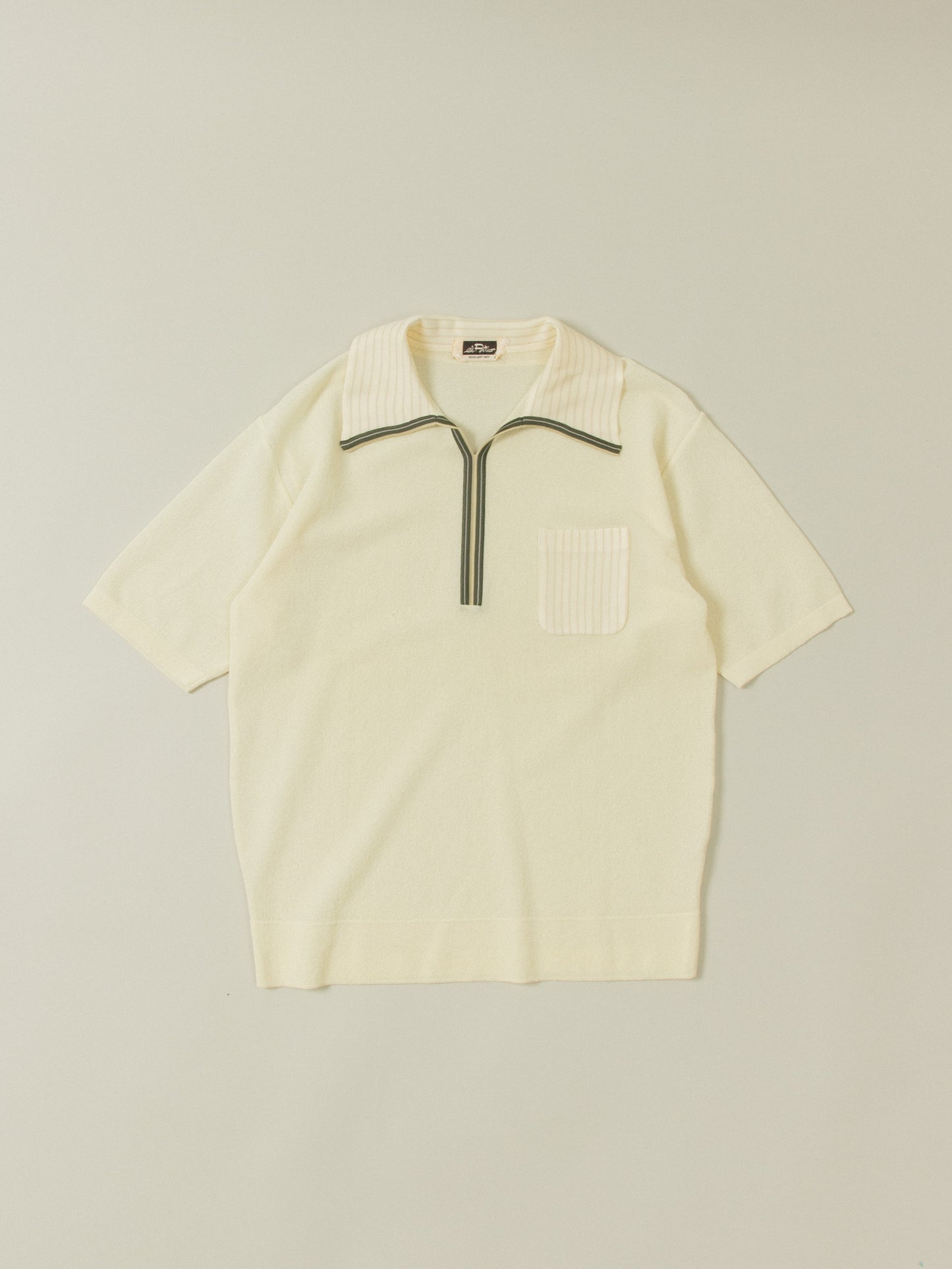 Vtg 1970s Knit Polo (M/L)