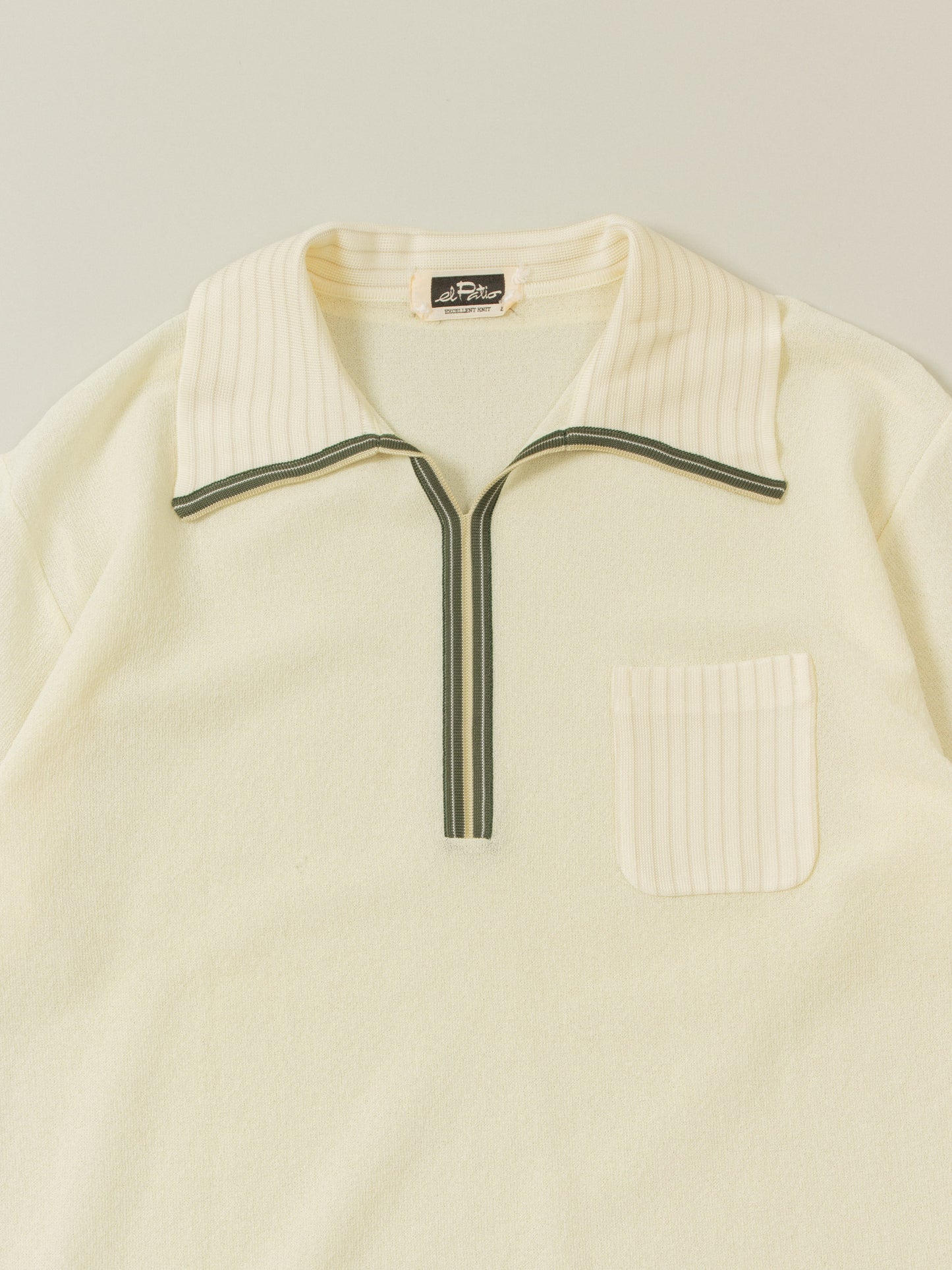 Vtg 1970s Knit Polo (M/L)