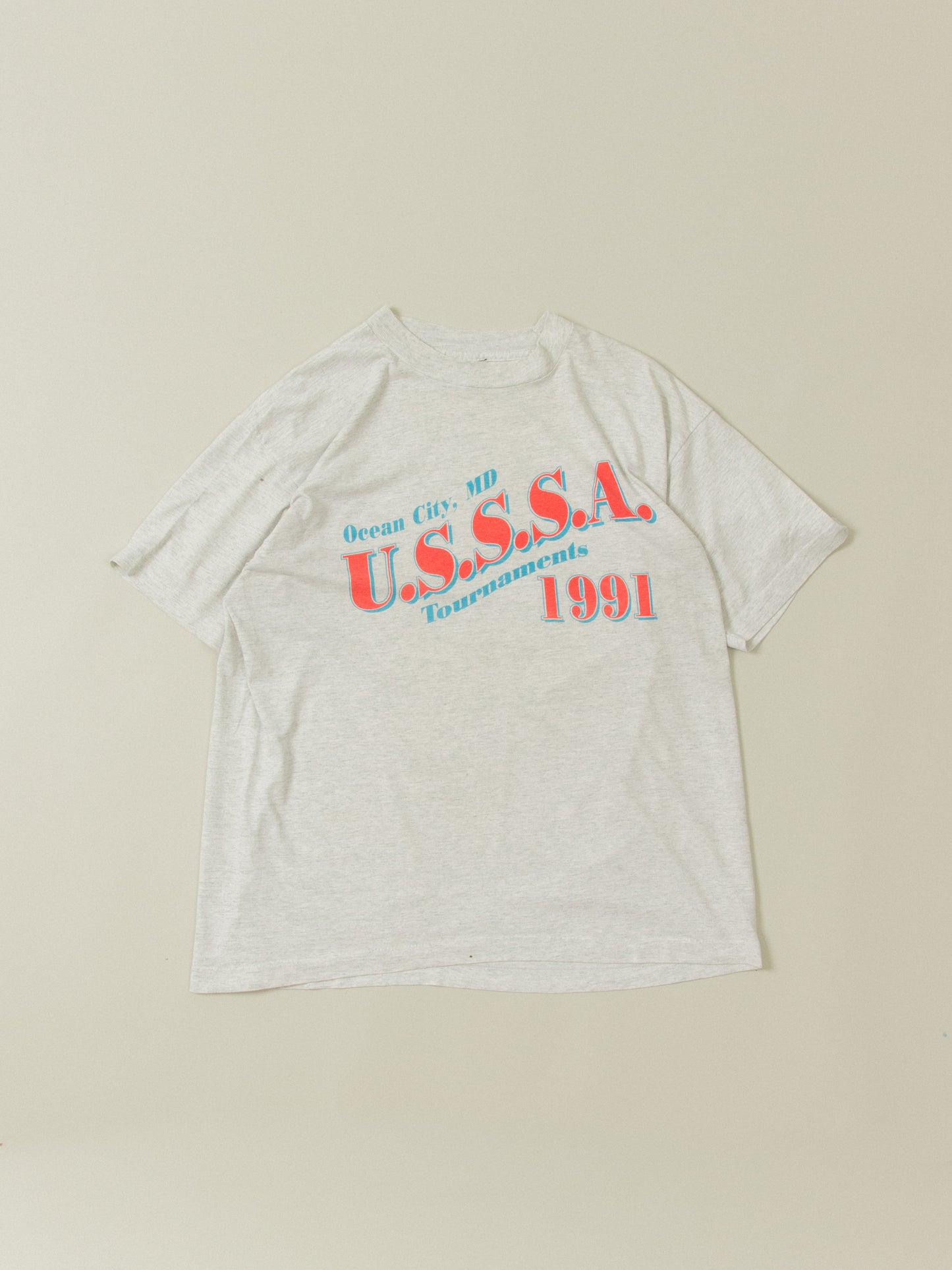 Vtg 1990s U.S.S.S.A. Tournaments Single Stitch Tee - Made in USA (XL)