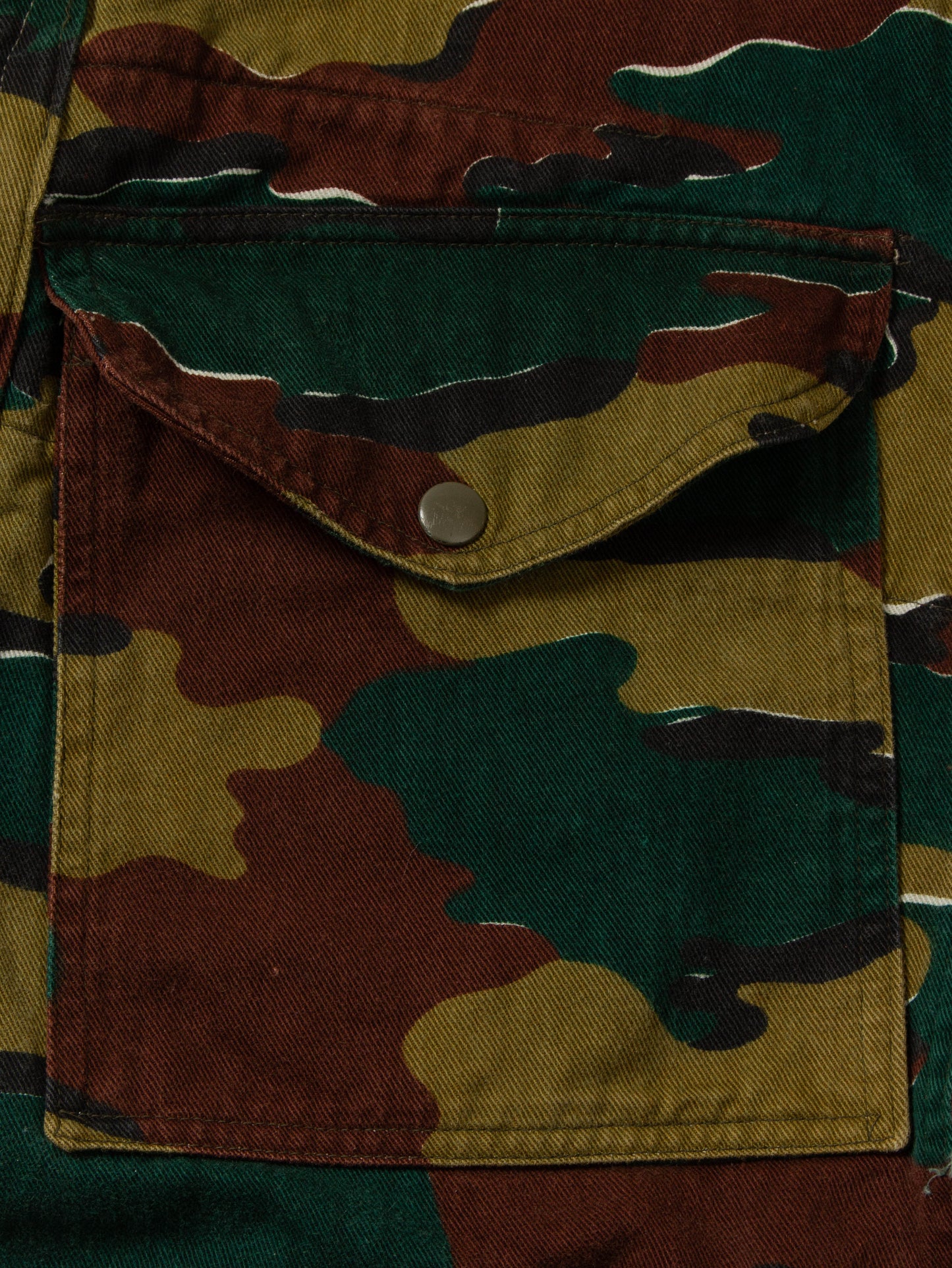 Vtg 1980s Belgian Army Jigsaw Camo Smock (L)