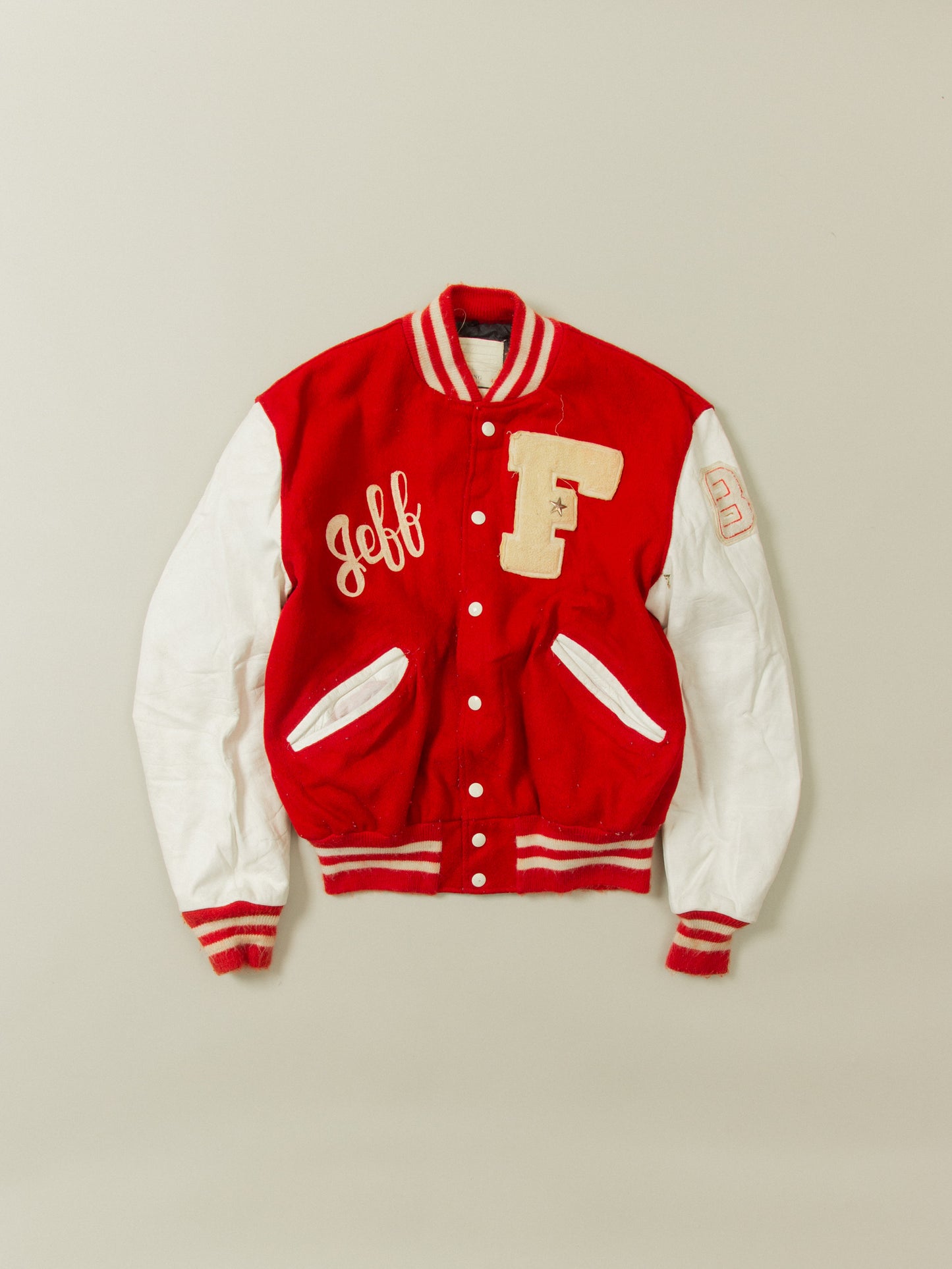 Vtg 1980s 'Fort Walton Beach High' Varsity Jacket - Made in USA (S)