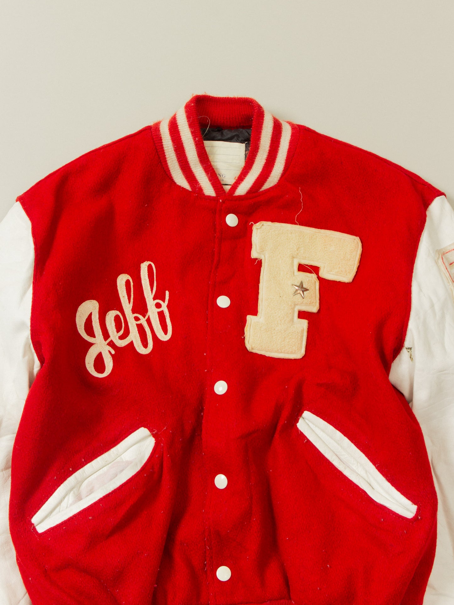 Vtg 1980s 'Fort Walton Beach High' Varsity Jacket - Made in USA (S)