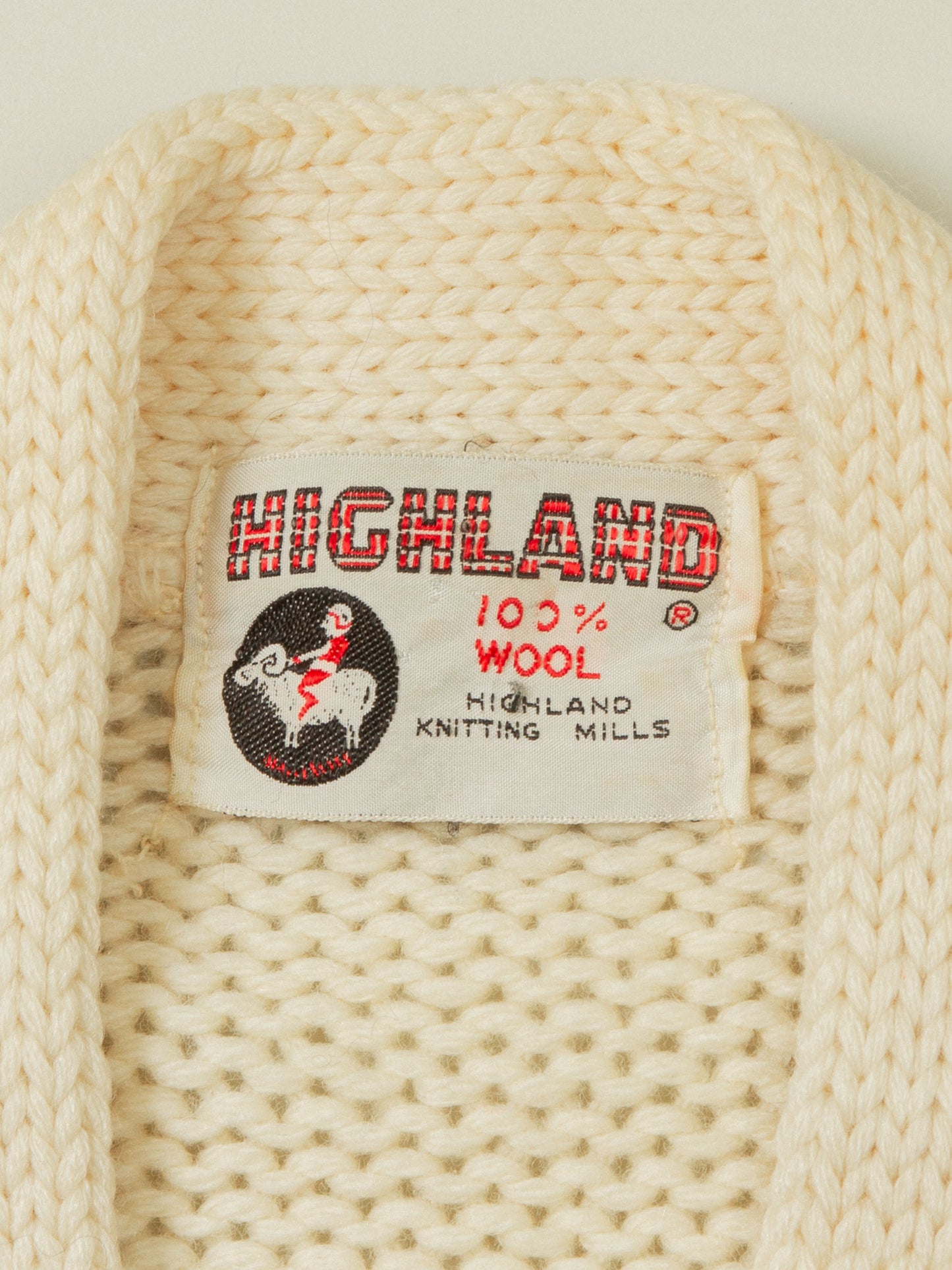 Vtg 1960s Highland Letterman Cardigan - Made in USA (M)