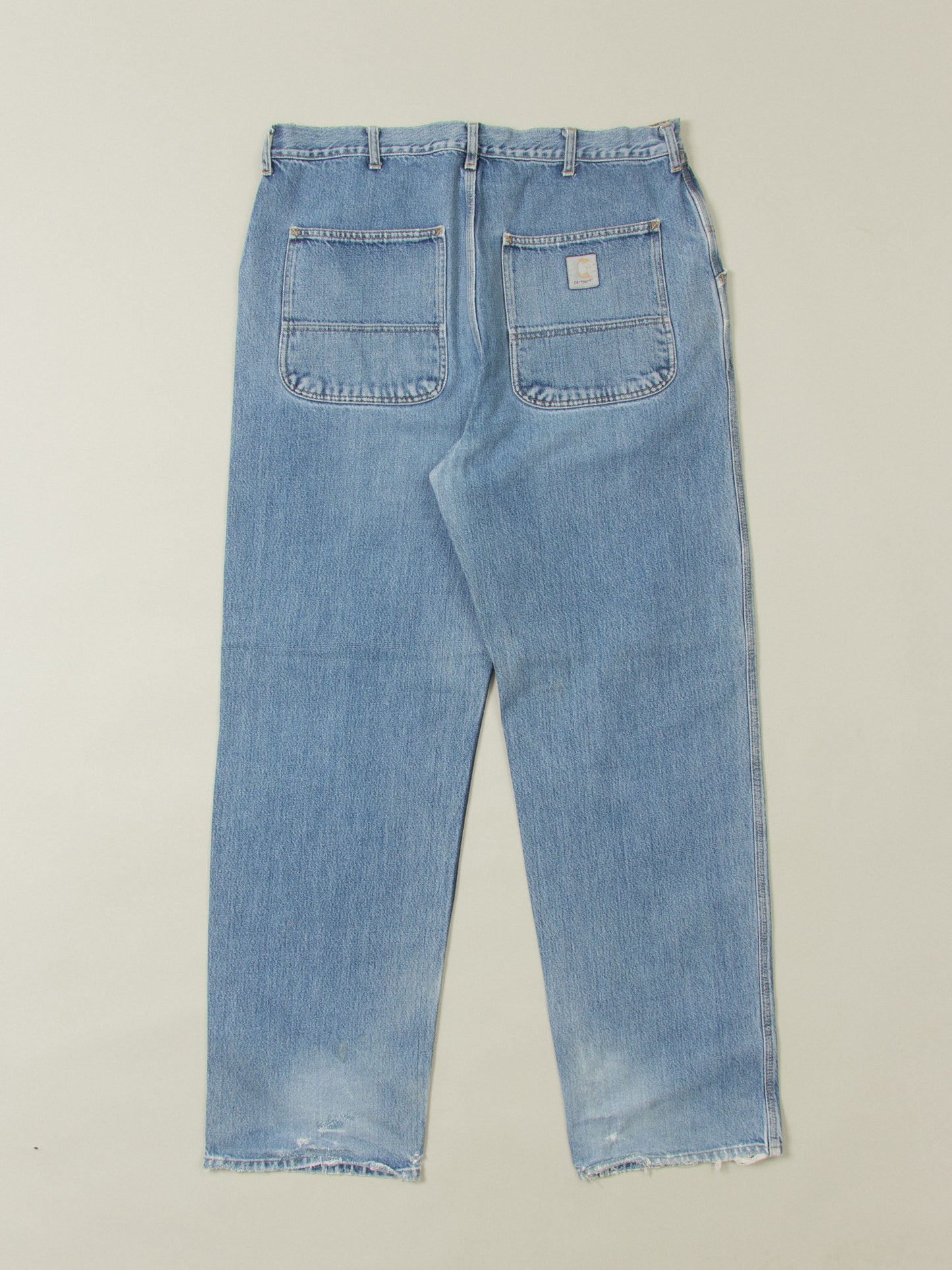 Vtg Carhartt Denim Trousers (38x35)