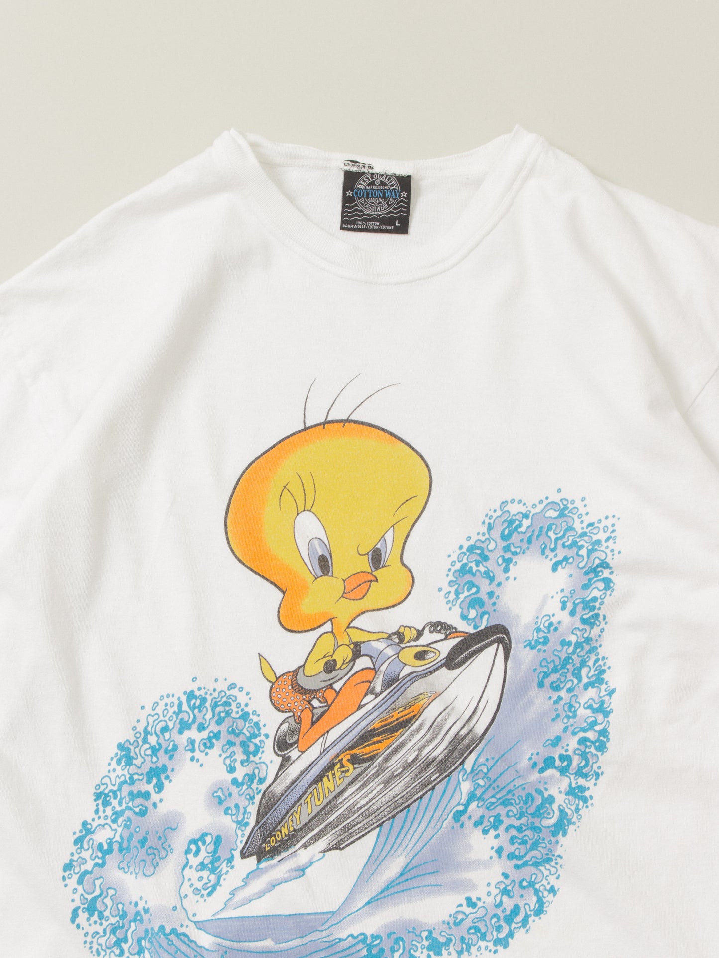 Vtg 1990s Tweety Aquatic Tee (L)