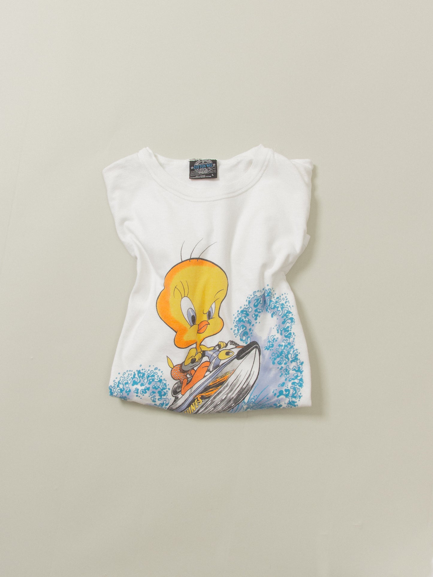 Vtg 1990s Tweety Aquatic Tee (L)