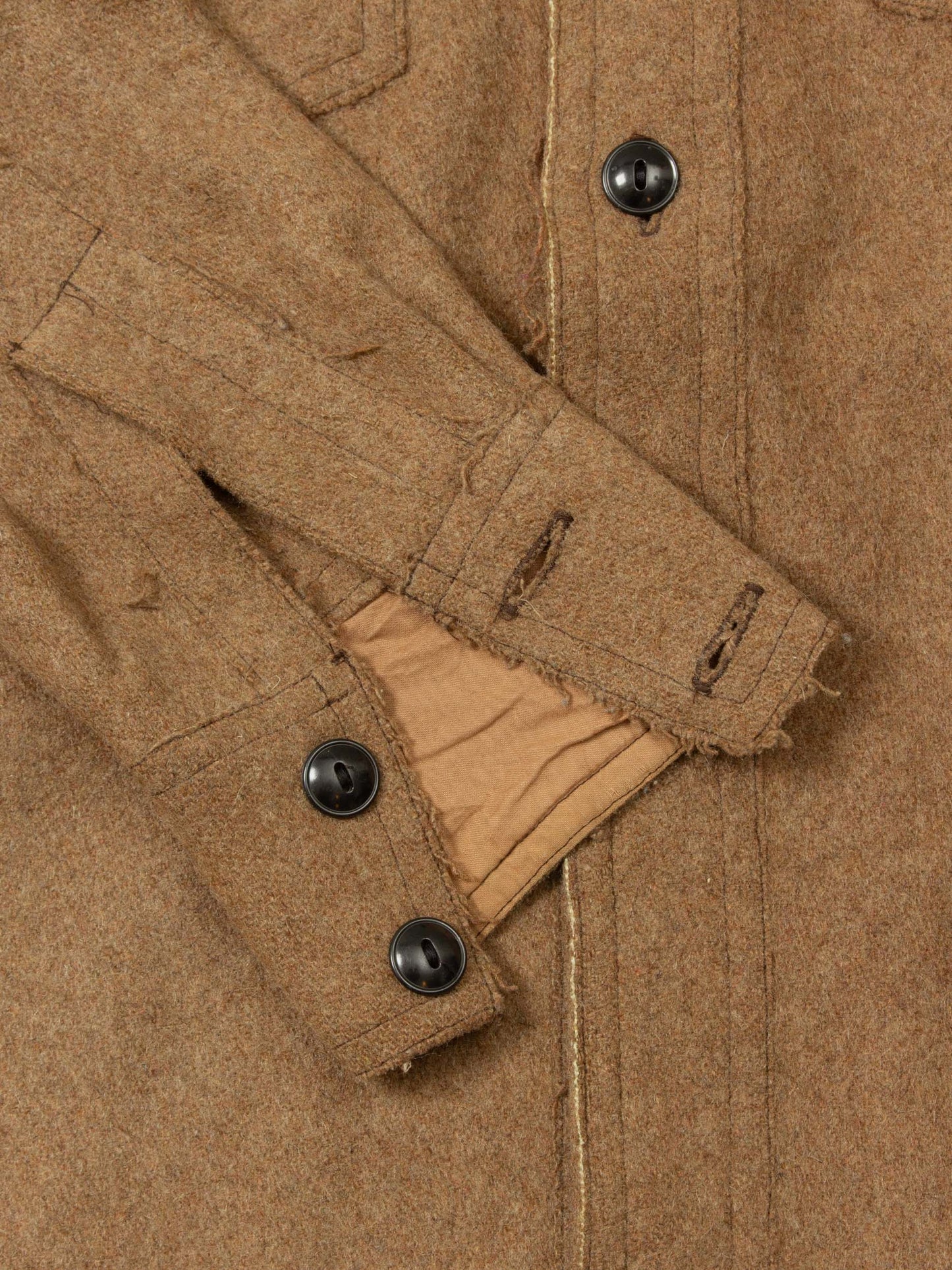 Vtg 1950s Brown Wool Shirt (M)