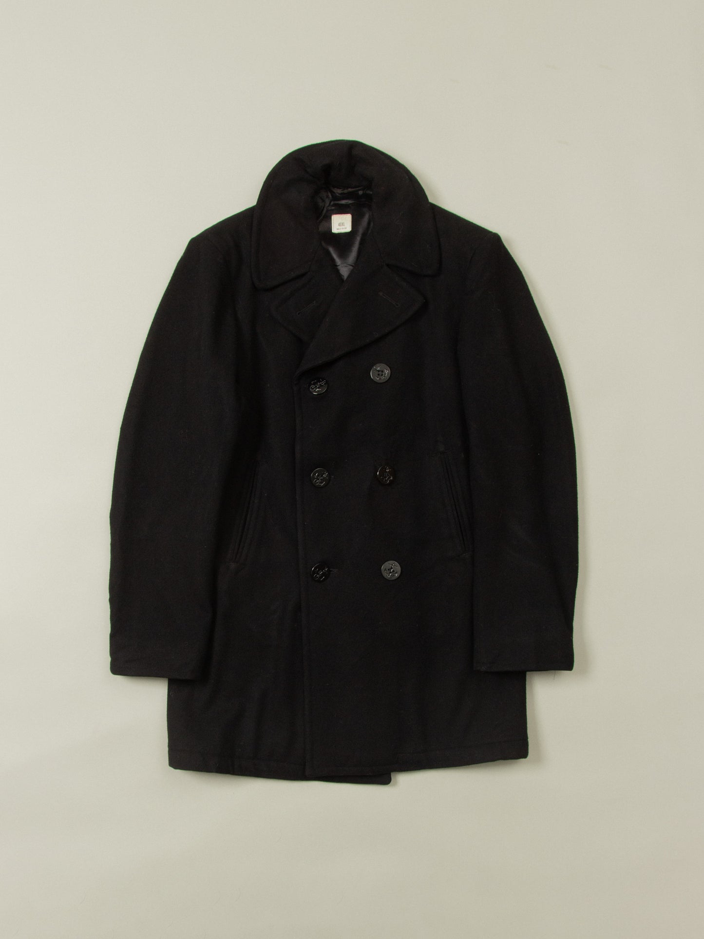 Vtg 1990s US Navy Wool Peacoat (L)