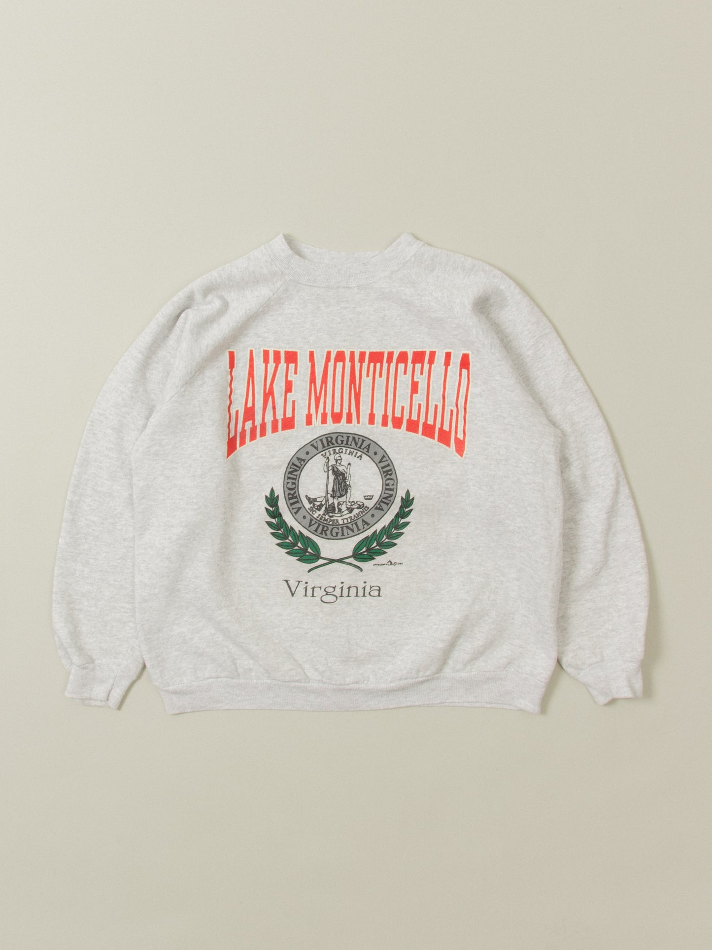 Vtg Hanes "Lake Monticello" Sweatshirt - Made in USA (S)