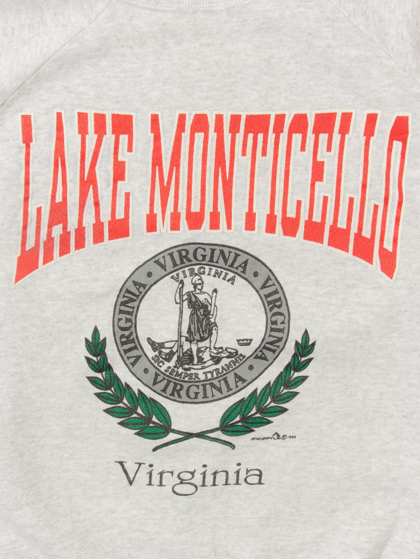 Vtg Hanes "Lake Monticello" Sweatshirt - Made in USA (S)