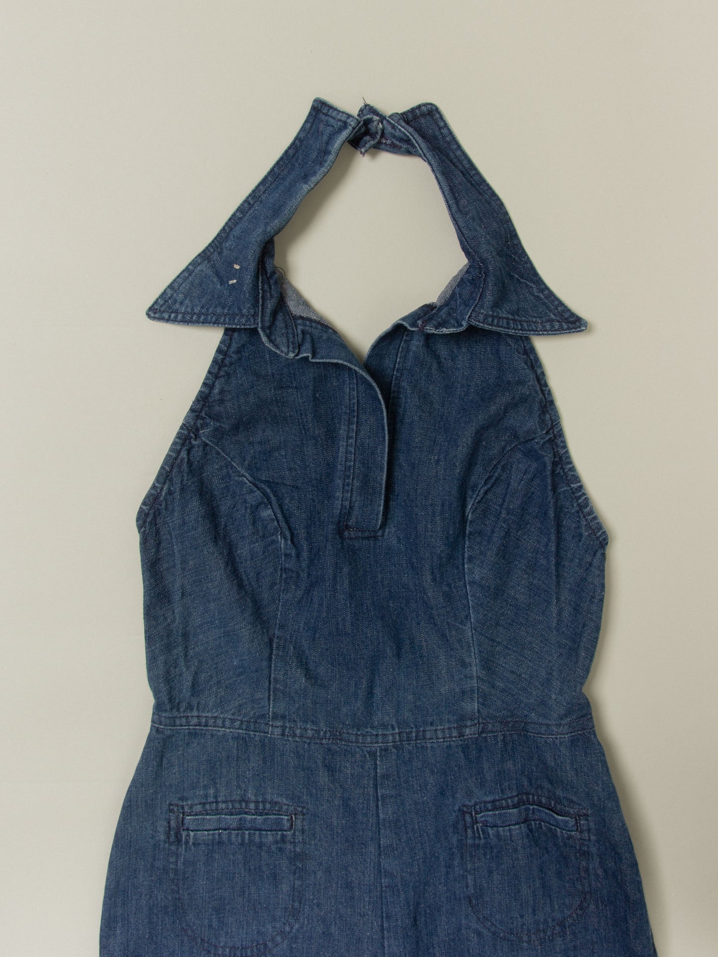 Vtg 1970s Women's Denim Overall (XS)