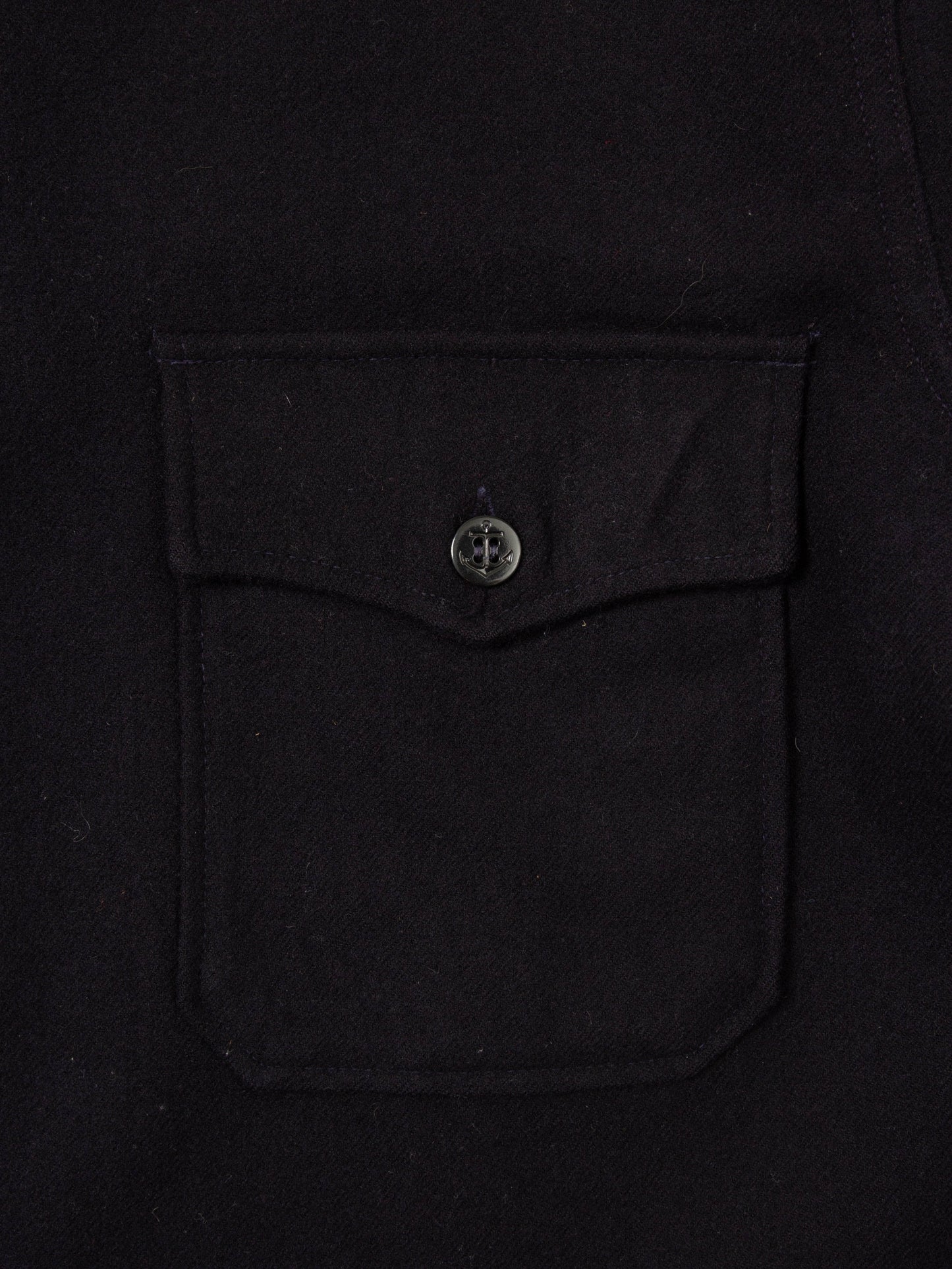 Vtg 1970s US Navy CPO Wool Shirt (L)