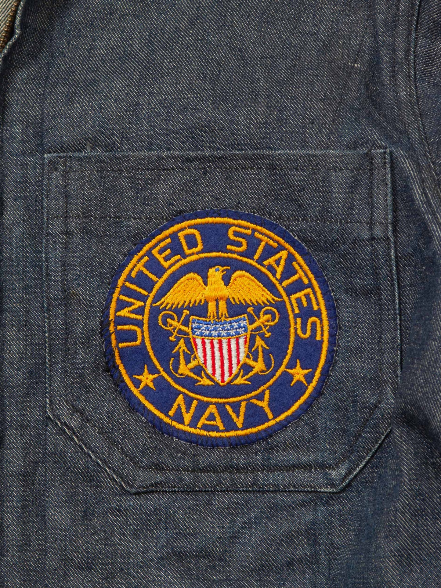 Vtg Rare 1960s US Navy Denim Jacket (S/M)