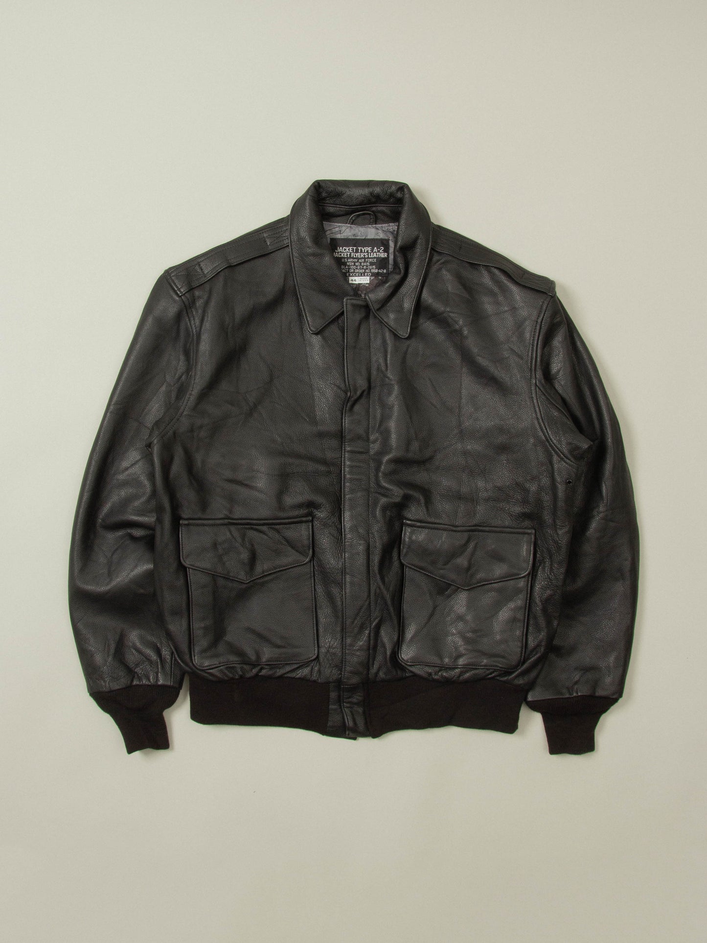 Vtg Excelled A-2 Leather Jacket - Made in USA (L)