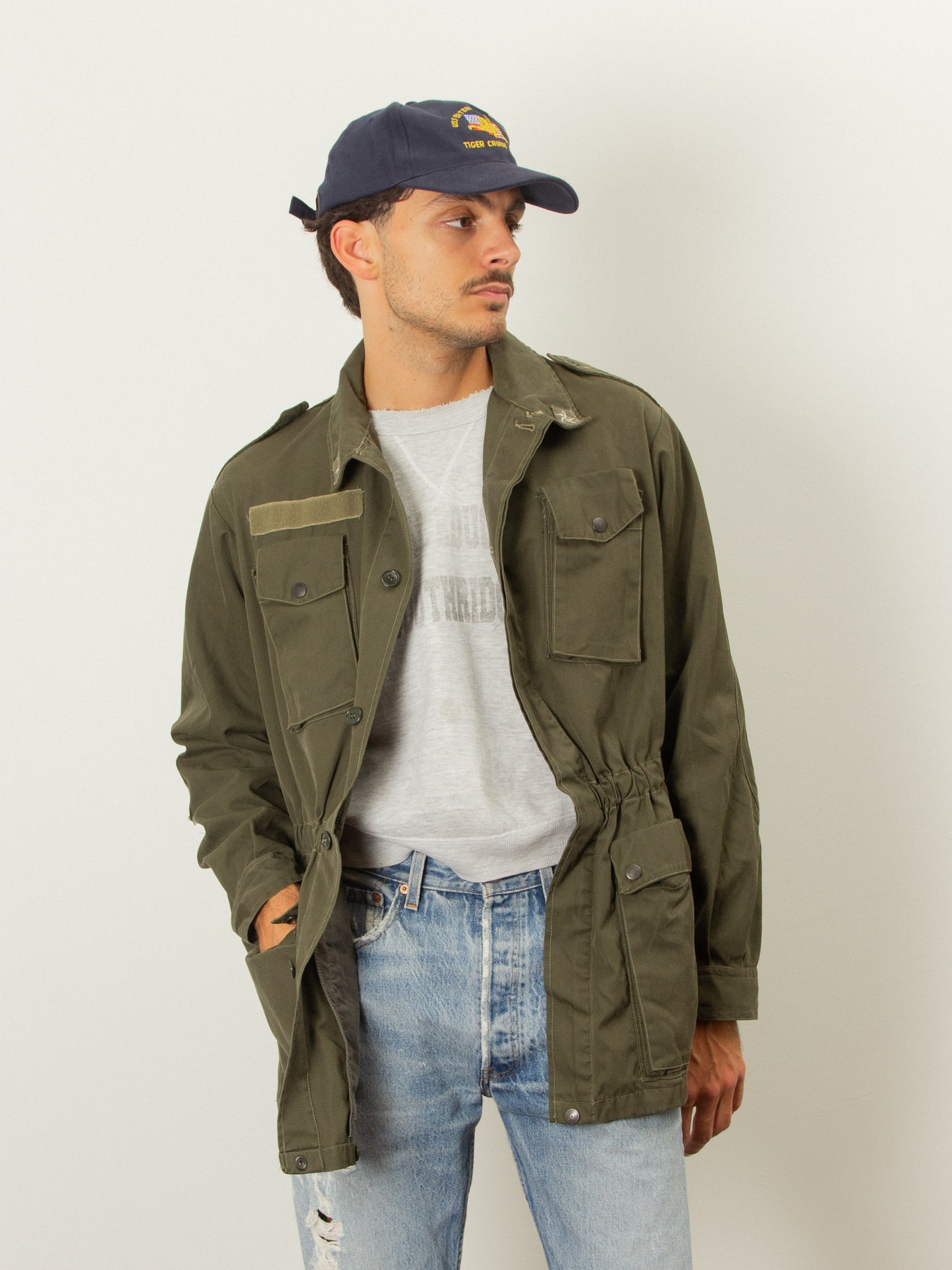 Vtg Italian Army Field Jacket