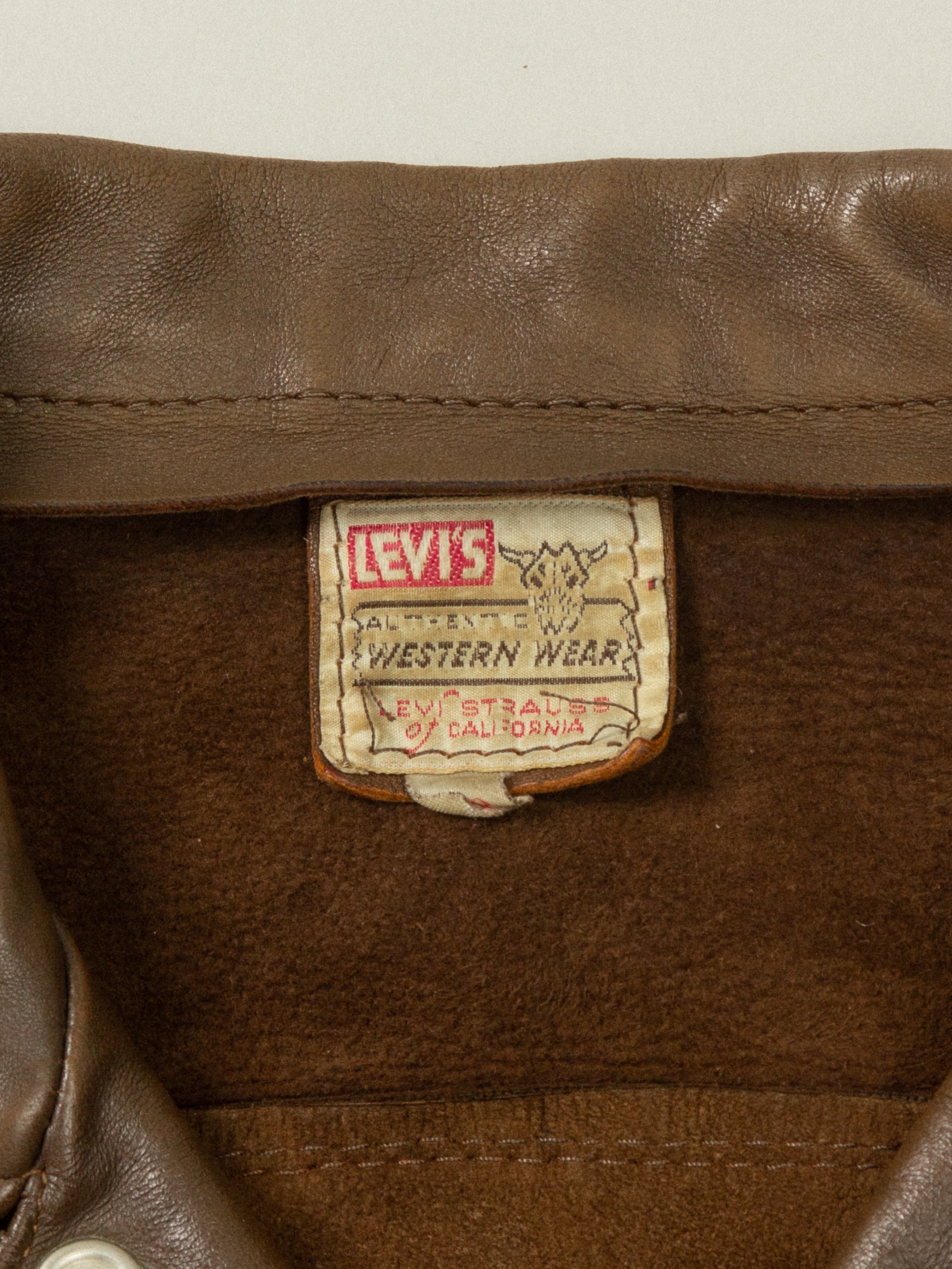 Levi strauss leather on sale jacket