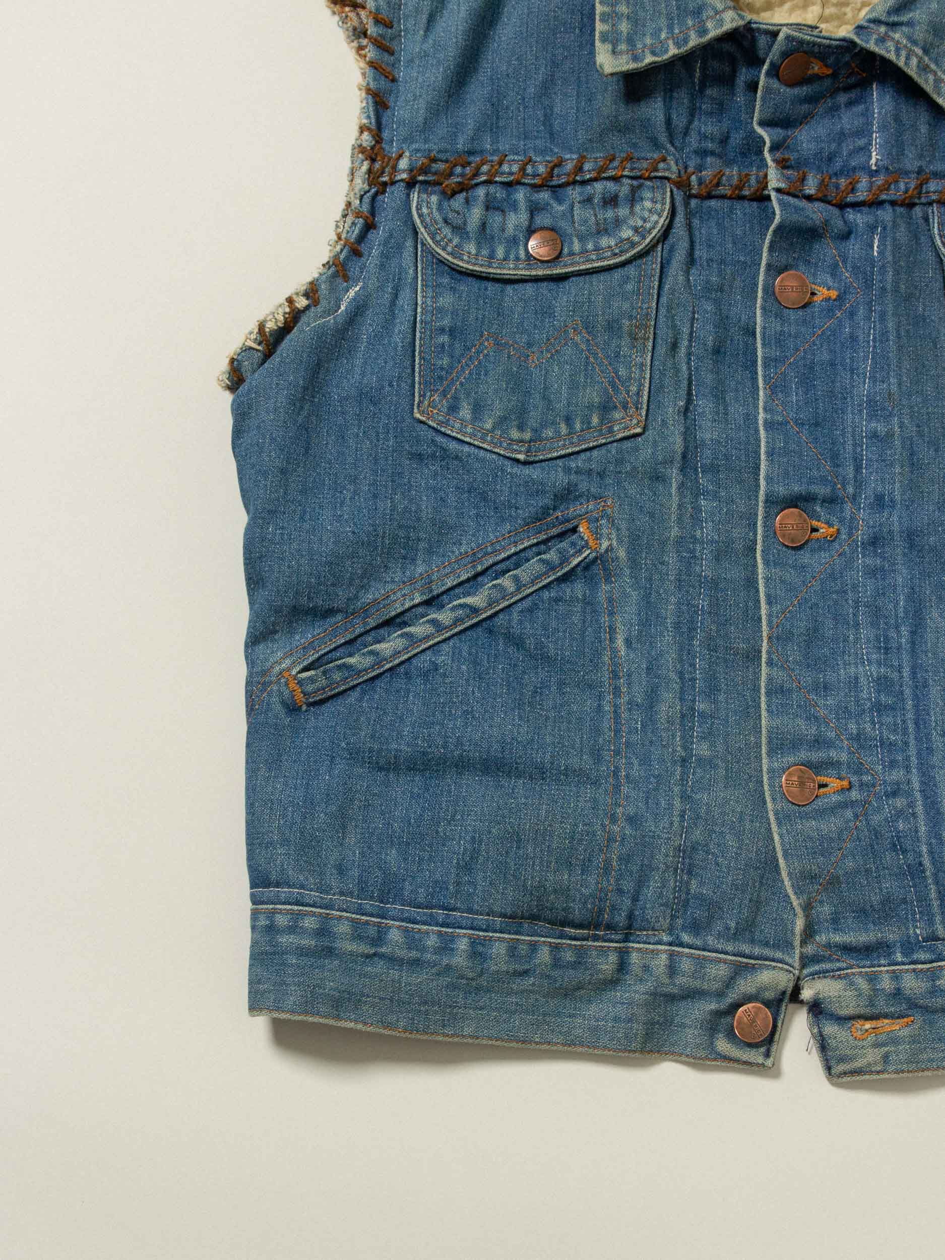 Vintage on sale jean vest