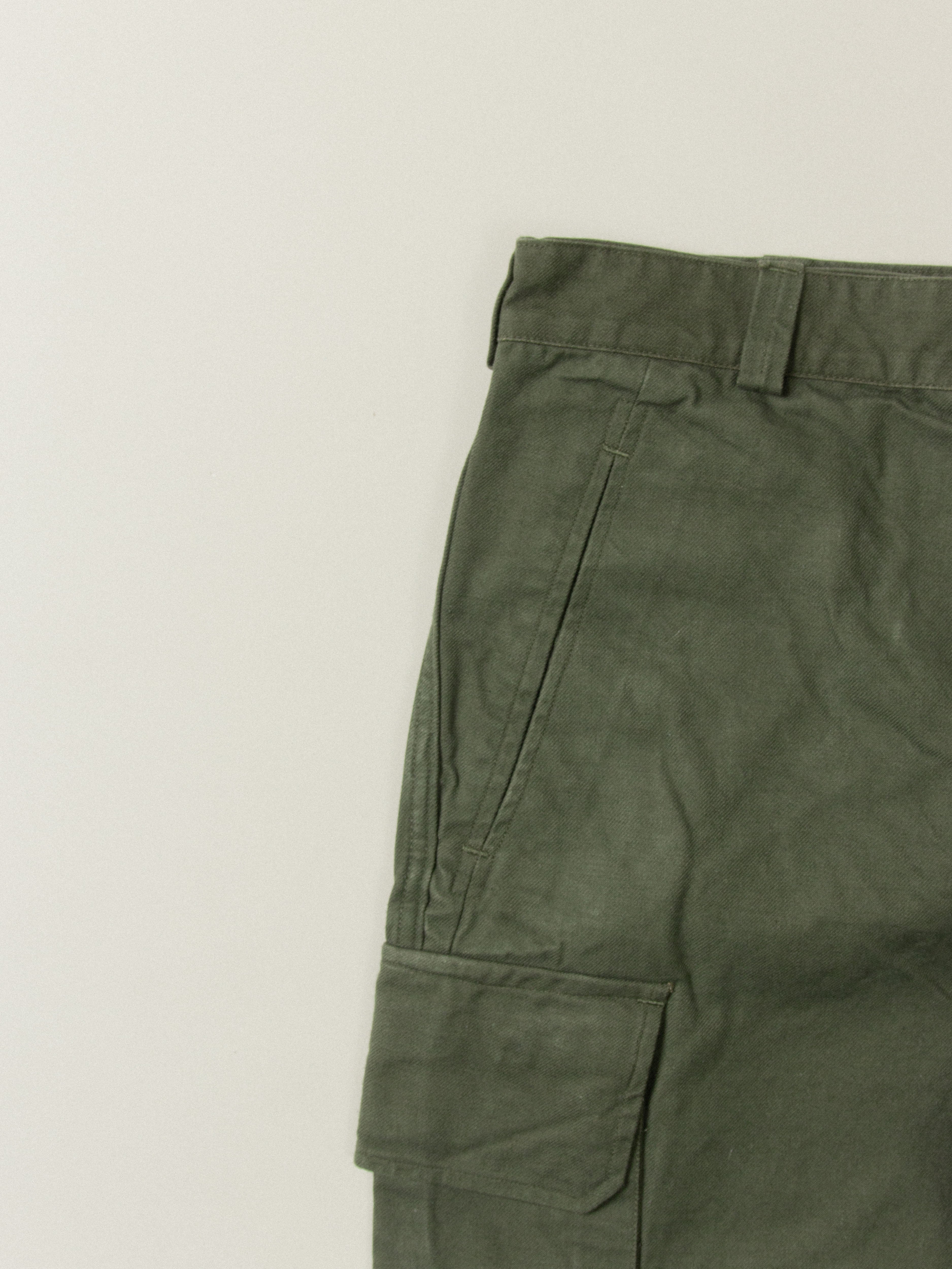 Vtg 60s French Army Cargo Trousers - Made in France (36x31